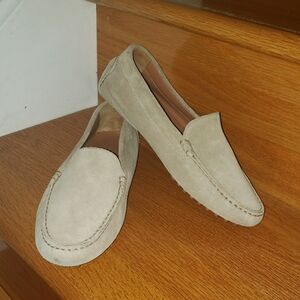 M. Gemi Beige Suede Loafers